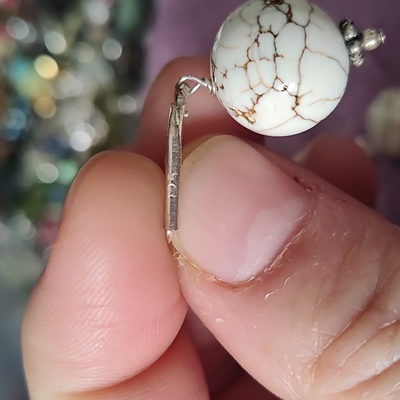 Earrings,925,coral - Picture 3 of 5